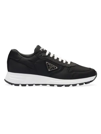 Prada Men's Prax 01 Re-nylon Sneakers In Black