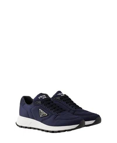 Prada Men's Prax 01 Re-nylon Sneakers In Blue