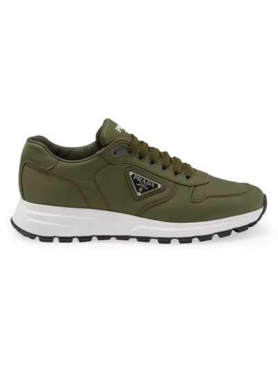 Prada Men's Prax 01 Re-nylon Sneakers In Green