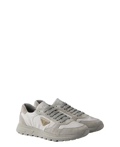 PRADA MEN'S PRAX 2.0 RE-NYLON AND SUEDE SNEAKERS