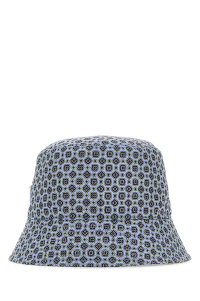 Prada Men Printed Re-nylon Bucket Hat In Multicolor