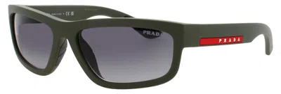 Prada Men's Ps 05zs Sunglasses With Gradient Lenses, Plastic Frame In Yellow