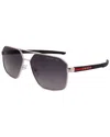 Prada Linea Rossa Man Sunglass Ps A50s In Silver