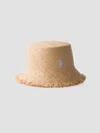 Prada Fischerhut Aus Raphiabast In Brown