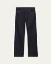 Prada Mens Black Straight-leg Regular Denim Jeans