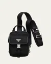 Prada Re-nylon And Saffiano Leather Smartphone Case