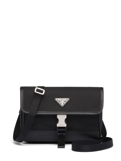 Prada Men Re-nylon And Saffiano Phone Pouch