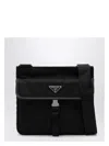 Prada Messenger Bag With Adjustable Strap And External Pocket