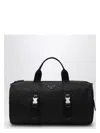 Prada Duffle Bag In Technical Nylon With Triangular Logo