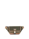 Prada Men Re-nylon And Suede Fanny Pack