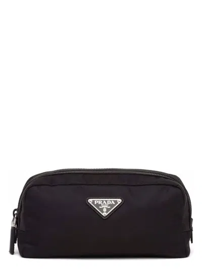 Prada Men's Re-nylon Beauty Case With Logo