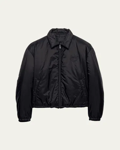 PRADA MEN'S RE-NYLON CROPPED JACKET