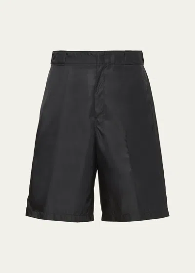 PRADA MEN'S RE-NYLON PRINTED BERMUDA SHORTS