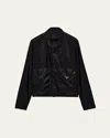 Prada Re-nylon Triangle Jacket In Nero