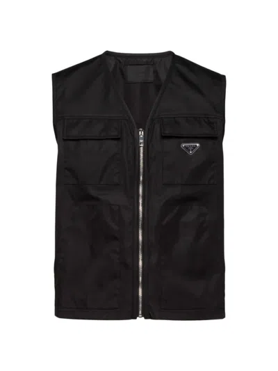 Prada Men's Re-nylon Vest In Black
