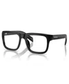 Prada Men's Rectangle Eyeglasses, Pr D02v In Black