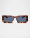 Prada Acetate Pr 06ys Sunglasses In Dark Blue