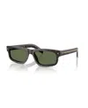 Prada 0pr B11s Rectangular Frame Acetate Sunglasses In Black