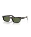 Prada 0pr B11s Rectangular Frame Acetate Sunglasses In Brown