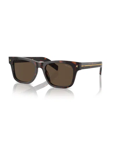 Prada Eyewear Square Frame Sunglasses In Radica Tortoise