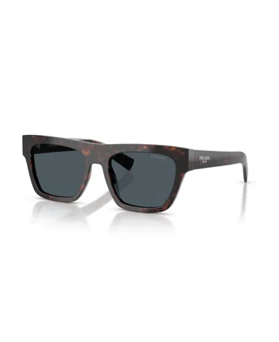 Prada Men's Rectangle Sunglasses, Pr C03s In Brown
