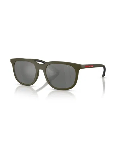 Prada Men's Rectangle Sunglasses, Ps B09su In Red