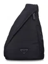 Prada Compact Crossbody Bag Adjustable Shoulder Strap In Nero