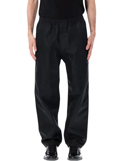 Prada Men's Recycled Polyamide Trousers In Nero