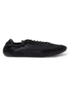 Prada Collapse Re-nylon And Suede Elasticized Sneakers In Black