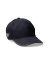 Prada Speedrock Enamelled-triangle Baseball Cap In Orange