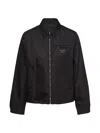 Prada Sweatshirt With Re-nylon Insert In Black