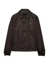 Prada Blousonjacke Aus Re-nylon In Green