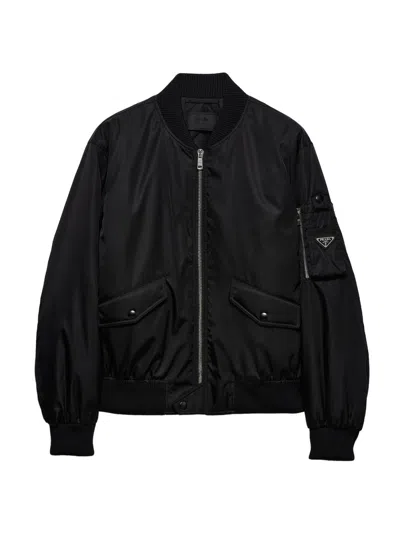 PRADA MEN'S RE-NYLON BOMBER JACKET