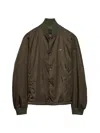 Prada Single Breasted Jacket In Green