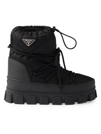 Prada Men's Re-nylon Gabardine Après Ski Booties In Black