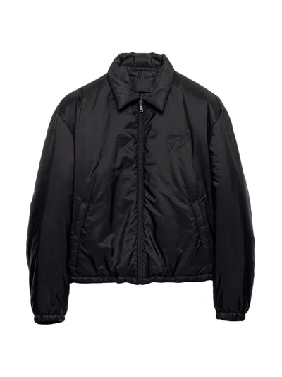 Prada Men's Re-nylon Jacket In Black