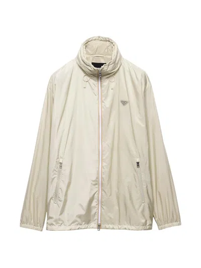 Prada Men's Re-nylon Jacket In Neutral