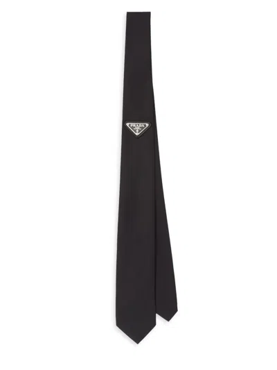 Prada Men's Re-nylon Tie In Transparent