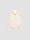 Prada Re-nylon Vest In Neutral