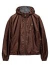 Prada Re-nylon Reversible Jacket In Brown