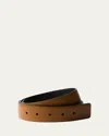 Prada Double-sided Belt In Brown