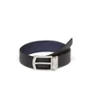 Prada Reversible Leather Belt In Black