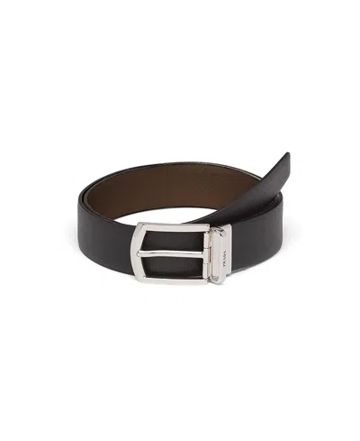 PRADA REVERSIBLE SAFFIANO LEATHER BELT