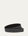 Prada Men's Reversible Saffiano Leather Belt Strap In F0kl3 Antracite/nero