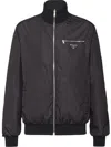 Prada Reversible Wool And Nylon Jacket Double-sided Pilot Jacket