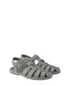 Prada Strappy Sandals In Gray