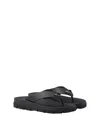 Prada Black Sandals With Wide Strap And Durable Sole