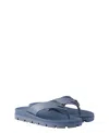 Prada Rubber Thong Sandals In Blue