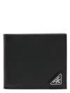 Prada Men's Saffiano Horizontal Wallet In Black