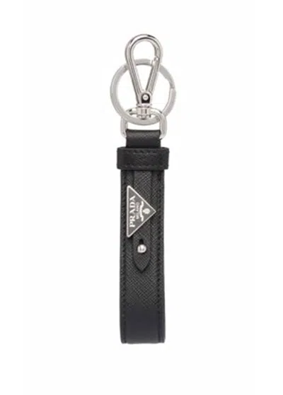 PRADA MEN'S SAFFIANO KEY CHAIN